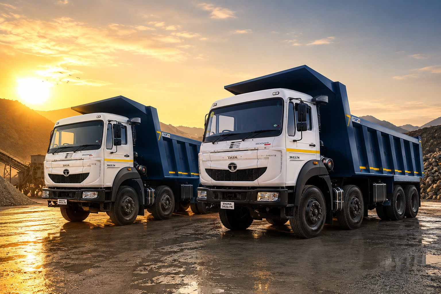 2 × 12-Wheeler Tipper